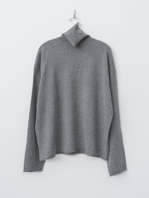 Marchi 1-Ply Cashmere Sweater - Mid Grey Melange
