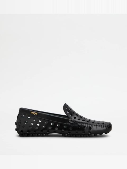 GOMMINO LOAFERS IN LEATHER - BLACK