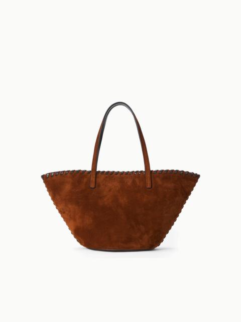 STAUD CARO BUCKET BAG TABAC SUEDE ESPRESSO