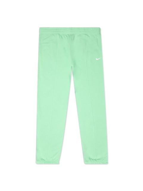 NIKE SPORTSWEAR WOMEN’S ESSENTIALS FLEECE PANTS - CUCUMBER CALM/WHITE