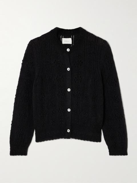 Cassidy Pointelle-knit Alpaca-blend Cardigan