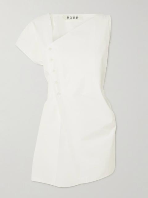 Asymmetric Cotton-poplin Top