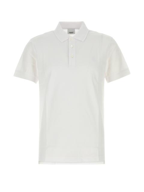 White piquet polo shirt