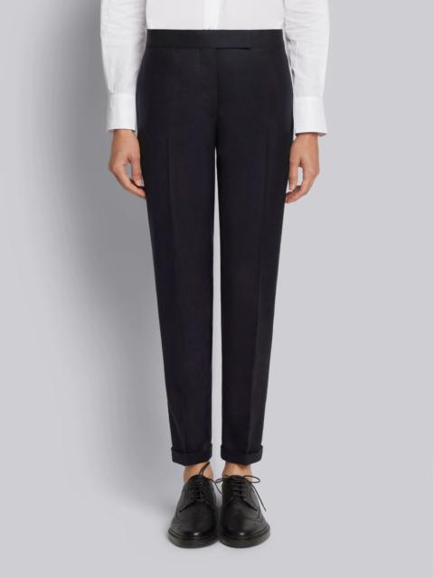 Navy Super 120s Twill Low Rise Skinny Trouser