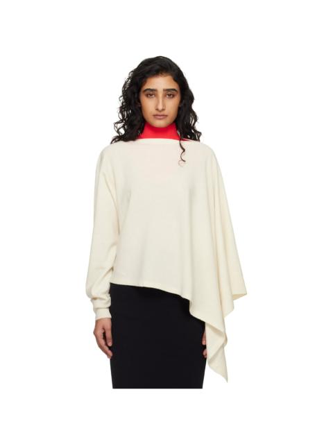 Red Knit Large Bib Dickey