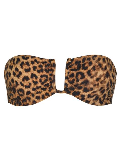 Melissa Odabash Prague Leopard-print Strapless Bikini top
