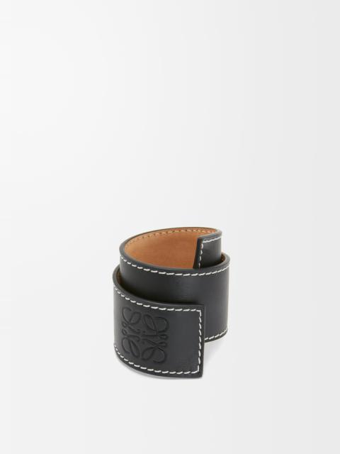 Small slap bracelet in calfskin