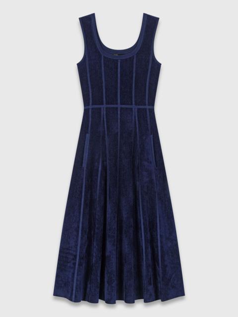 Velvet midi dress