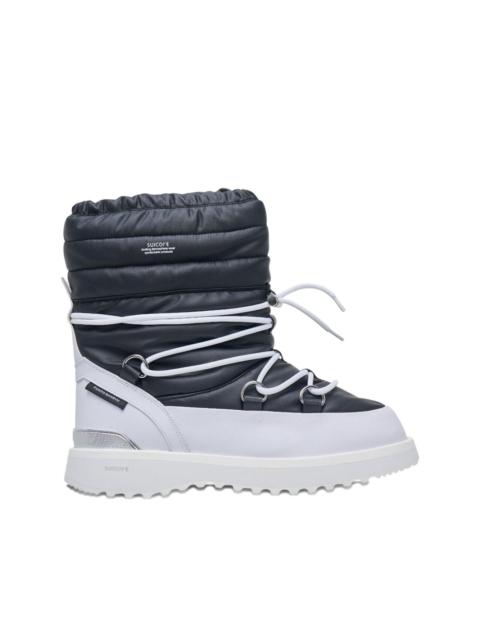 logo-detailing padded boots