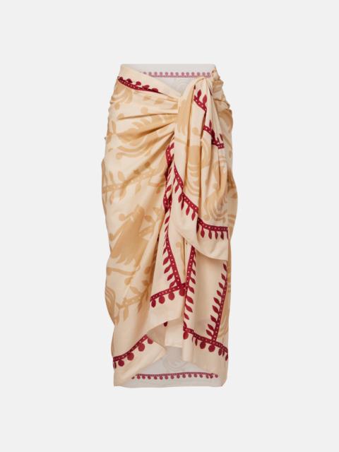 Prismatic Flow cotton beach cover-up