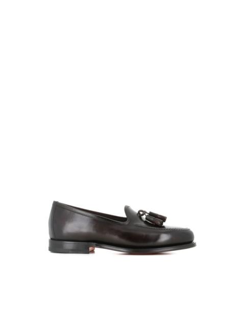 tassel leather loafers