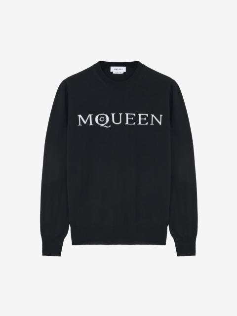 Merino Wool McQueen Logo Jumper