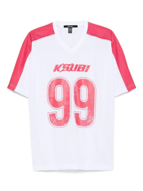 Stinger Moto Boyfriend 99-number ribbed jersey top