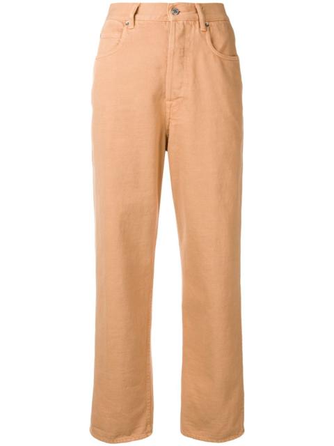 straight leg trousers