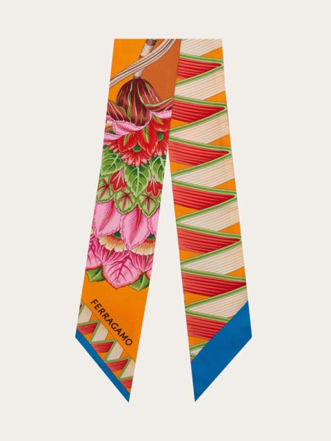 Giada print silk bandeau