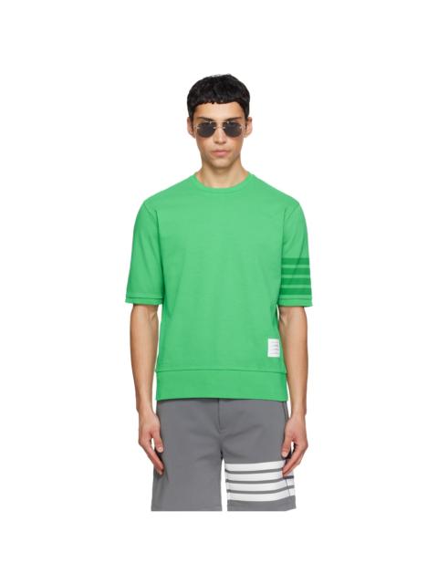 Green Cotton Jersey 4-Bar T-shirt