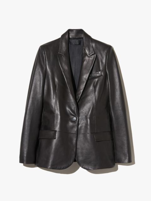 BELMONDE LEATHER TAILORED JACKET