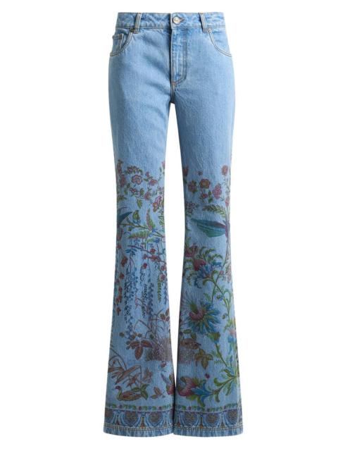 Printed Flare Jeans