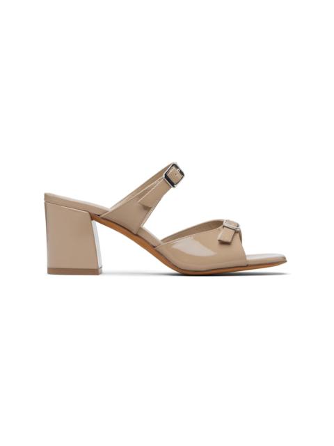 Beige Una Heeled Sandals