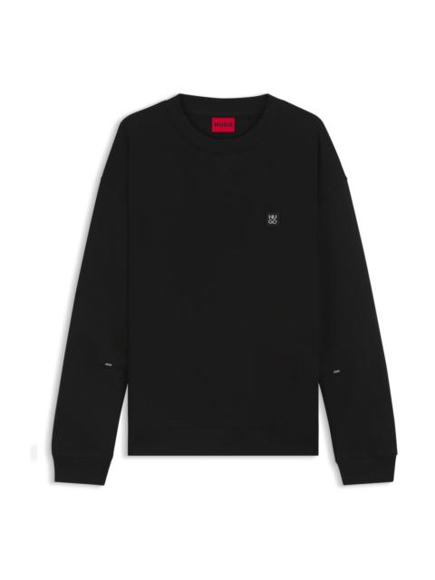 SWEATSHIRT WITH STACKED LOGO