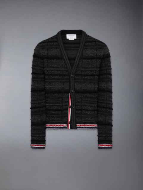 TARTAN JACQUARD MERINO MOHAIR CARDIGAN JACKET