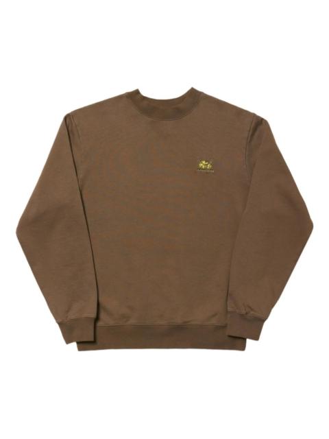 embroidered-logo sweatshirt