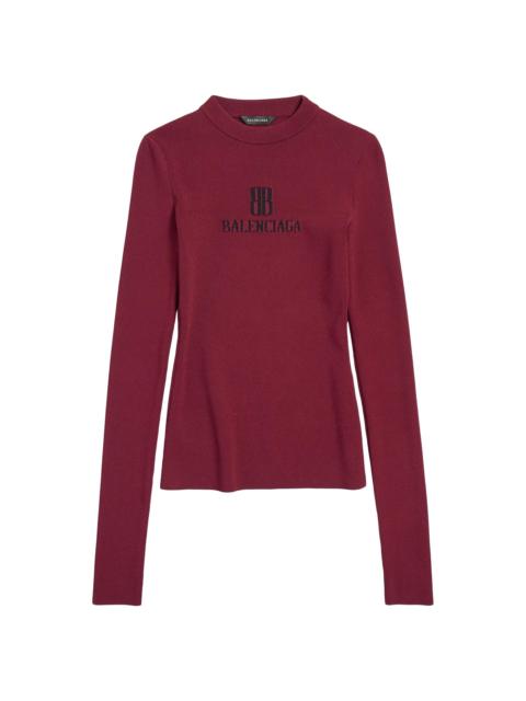 Women's Nano BB Crewneck T-Shirt - Burgundy Black