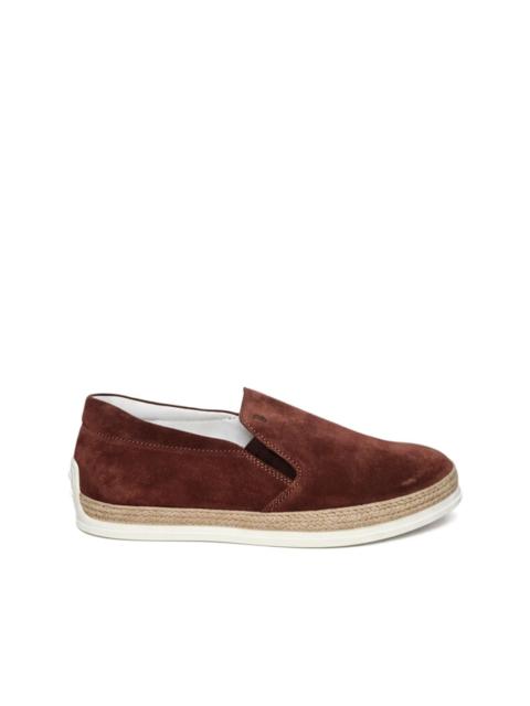 leather slip-on loafers