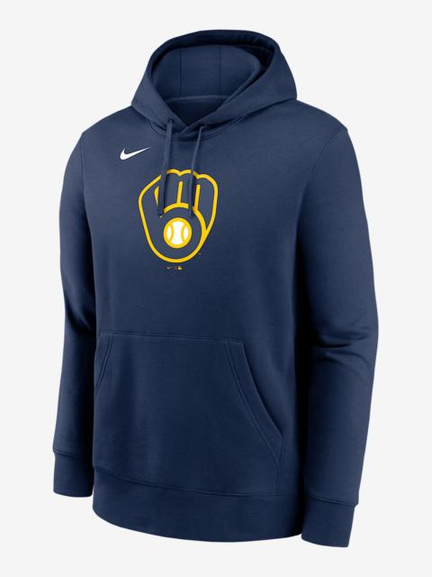 Milwaukee Brewers Logo Club Men's Nike MLB Pullover Hoodie