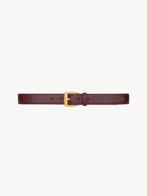 TRAPEZOID BELT IN GRAINED LEATHER