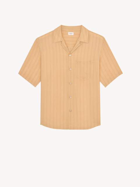 SHIRT IN STRIPED SILK