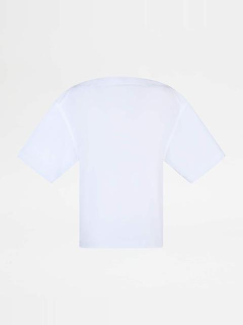 BLOUSE IN POPLIN - WHITE