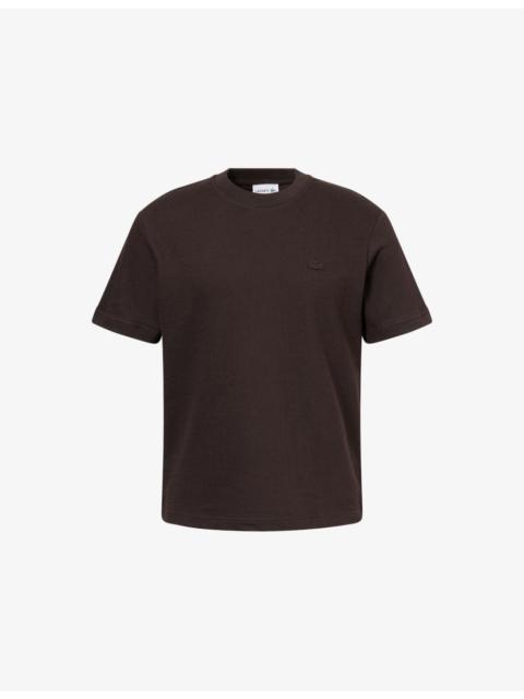 Slubby Logo-Patch Cotton T-Shirt