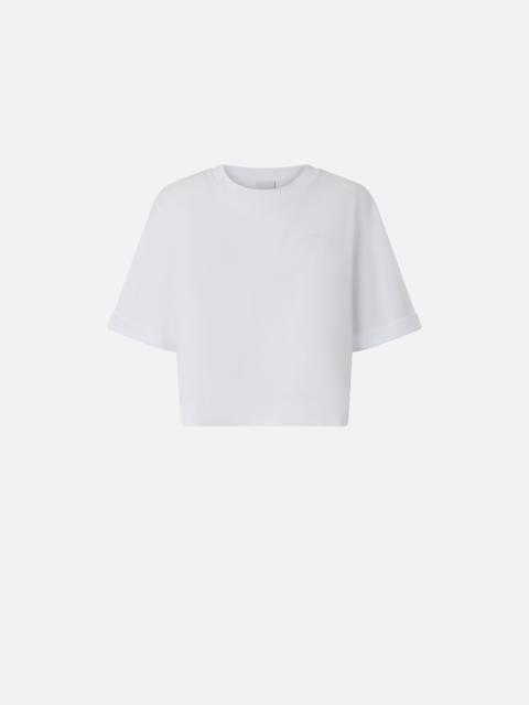 SHORT T-SHIRT WITH EMBROIDERED LOGO