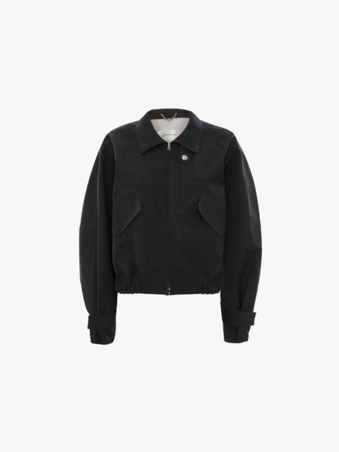 Victoria Beckham X Mackintosh Bomber Jacket In Charcoal