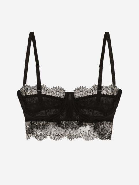 Lace balconette bralette