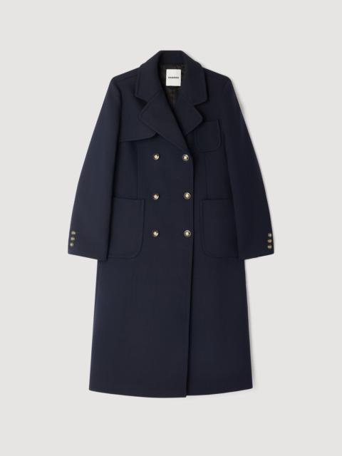 LONG DOUBLE-BREASTED COAT