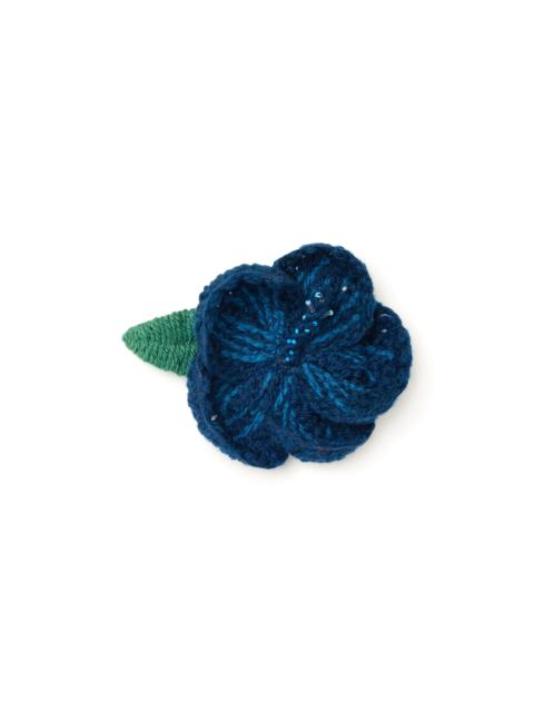 Hibiscus Embroidered Brooch