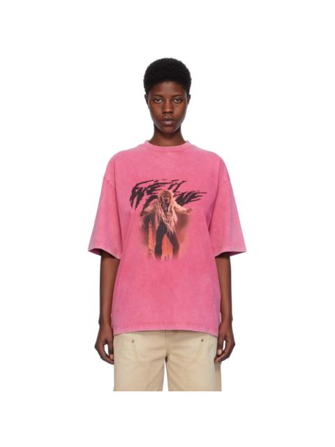 Pink Vintage Horror T-Shirt