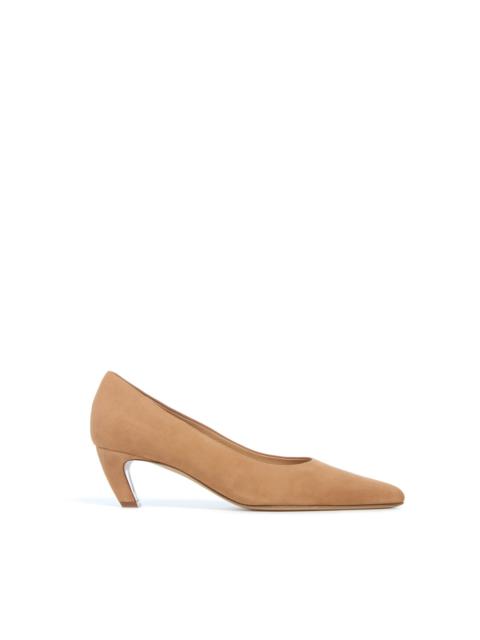 Peggy Pump in Dark Camel Suede