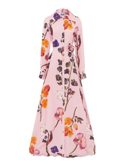 Josephine Floral Silk Gown floral