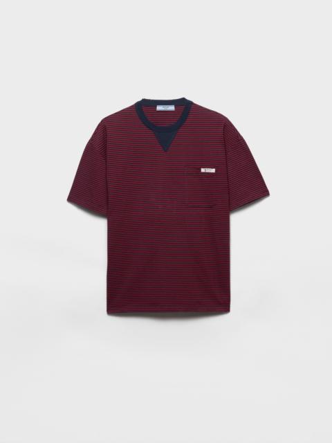 Oversized striped jersey T-shirt