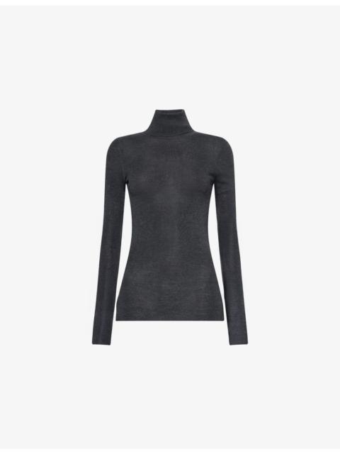 Utica Turtleneck Wool And Silk Jumper