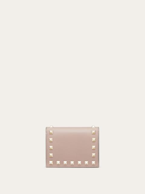 SMALL ROCKSTUD CALFSKIN WALLET
