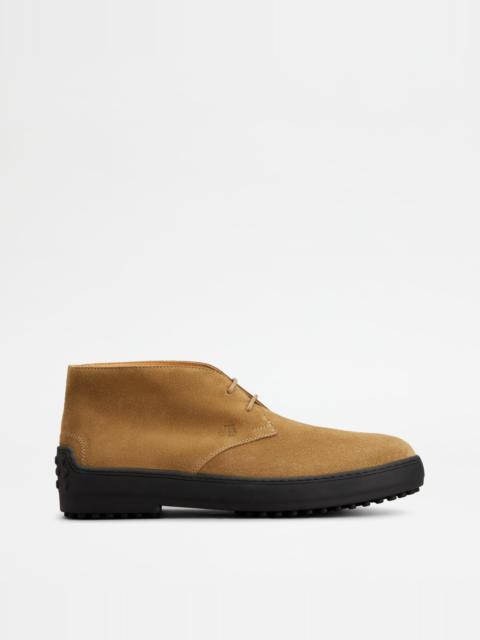 WINTER GOMMINO DESERT BOOTS IN SUEDE - BROWN