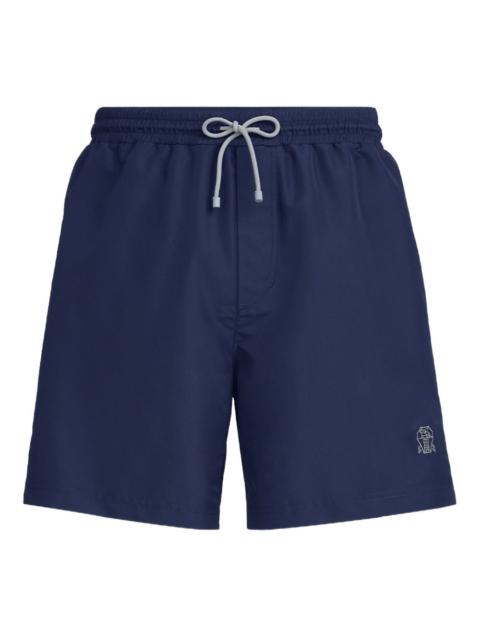 drawstring swim shorts