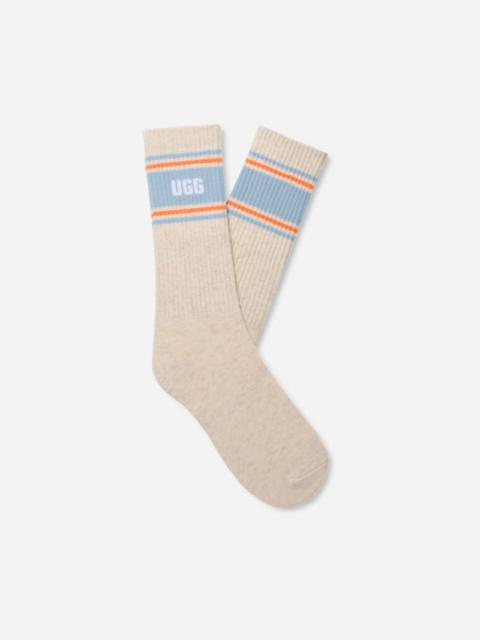 ® Women's Jedlyn Varsity Crew in Nimbus Heather/Clear Sapphire