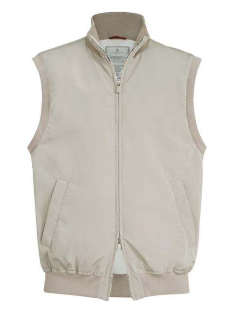 bonded nylon padded gilet