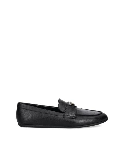 triangle-logo strap loafers