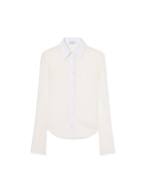 Plisse Long Sleeve Shirt